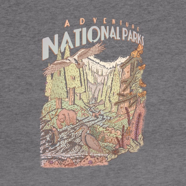 Adventure National Parks by TaylorRoseMakesArt